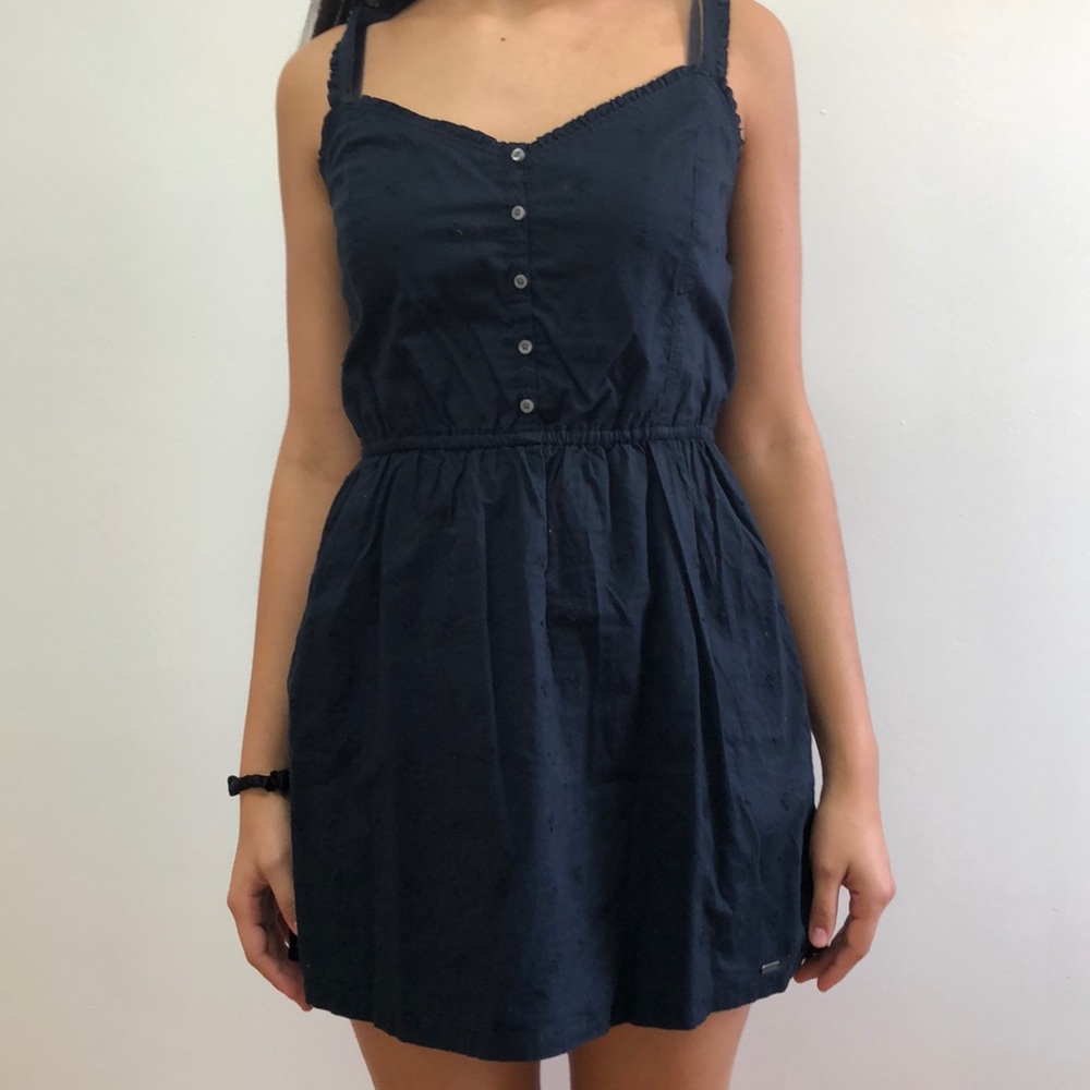 SOLD Navy mini sleeveless dress